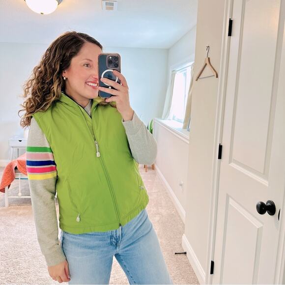 Vintage LL Bean Green Vest Jacket Large - Picture 1 of 13